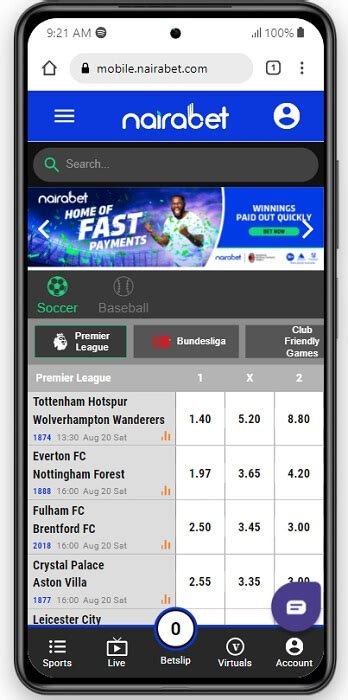 Nairabet Mobile App .